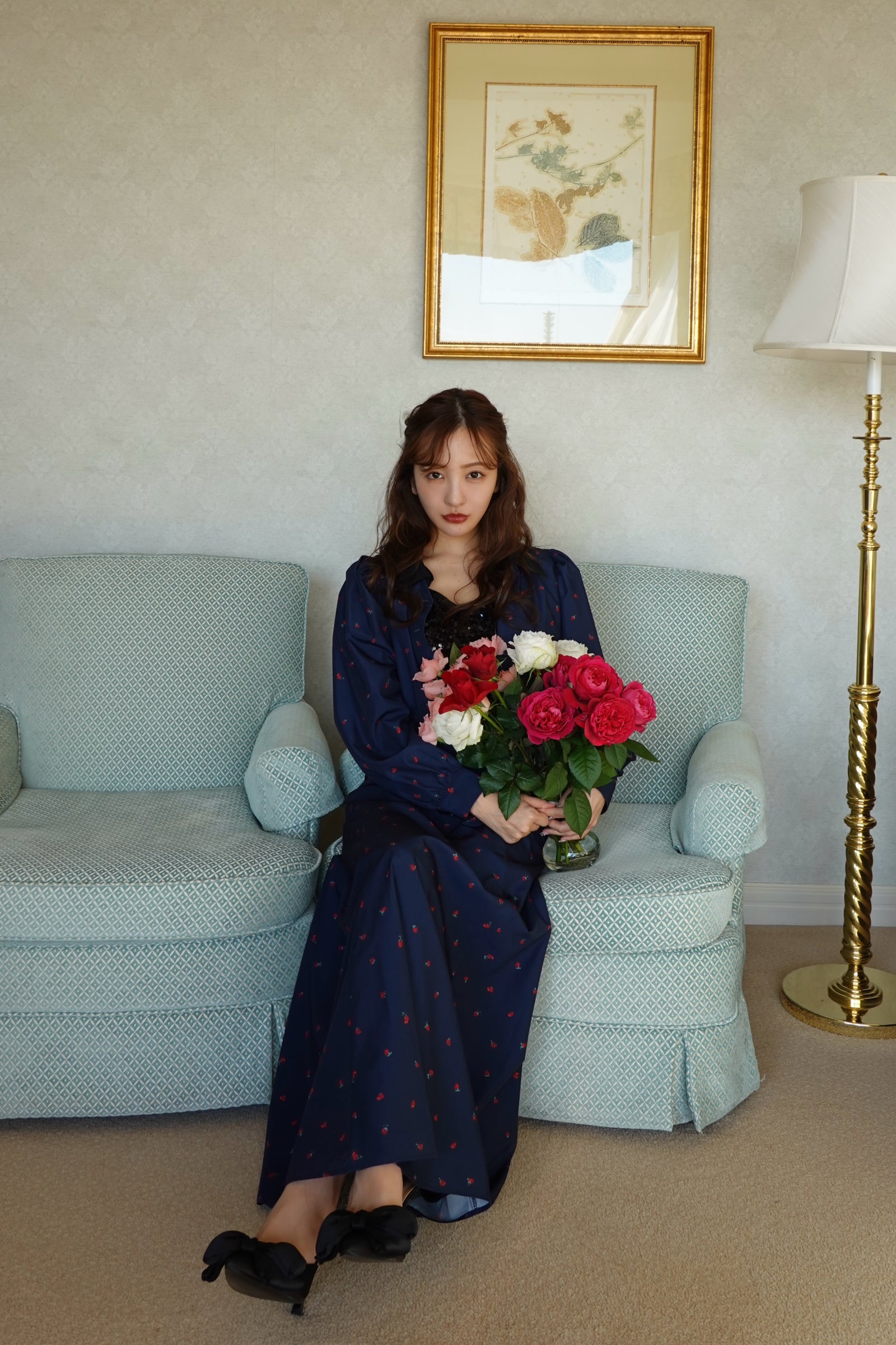 ワンピース Rosyluce FLOWER JACQUARD 3WAY DRESS Flower Jacquard 3WAY dress – Rosy luce