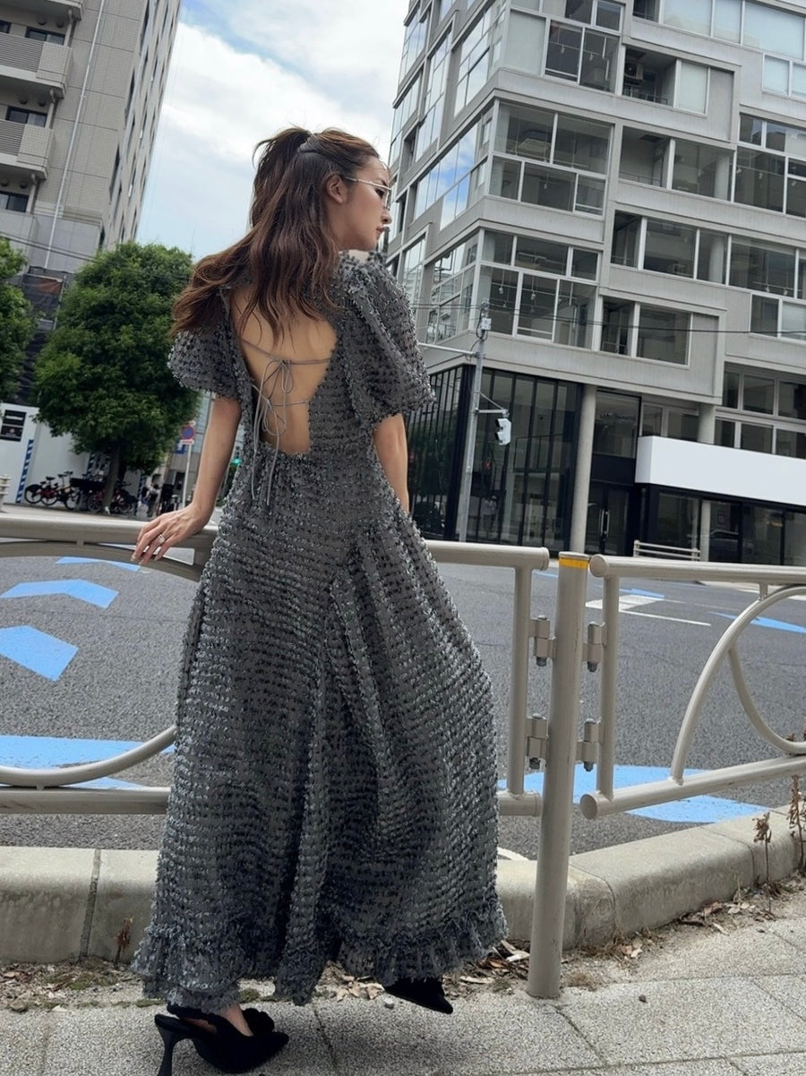 ★新品未使用★ROSYLUCE ドレス　ワンピース VOLUME BACK OPEN DRESS - GREY – Rosy luce
