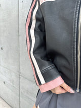 RIBBON BIKER JACKET