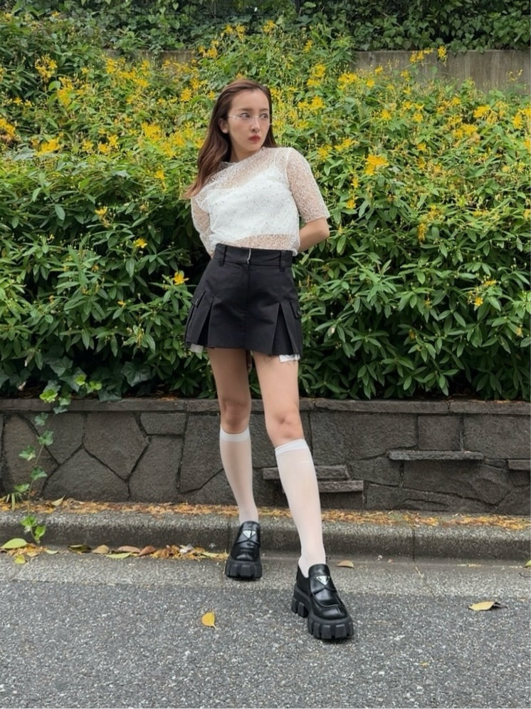 FLOWER LAME SHEER TOPS – Rosy luce FLOWER LAME SHEER TOPS – Rosy luce