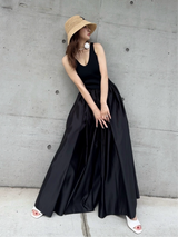 FIT AND FLARE DRESS - BLACK