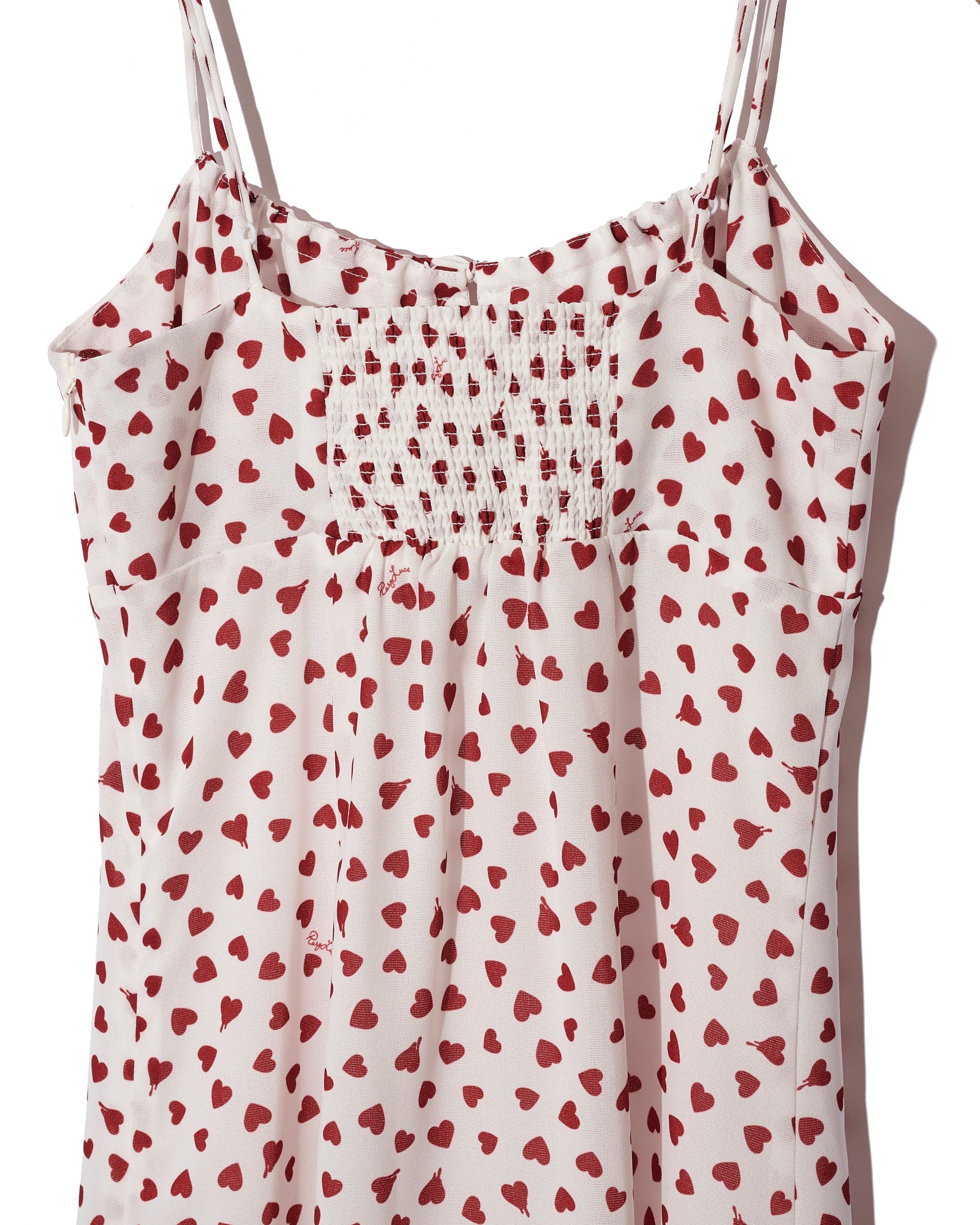 Heart cami dress - WHITE – Rosy luce