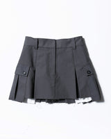 Rosy Pleats Skirt- GRAY