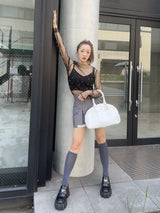 【予約販売】PEARL SHEER TOPS - BLACK