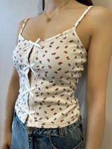 ribbon camisole tops - FLOWER