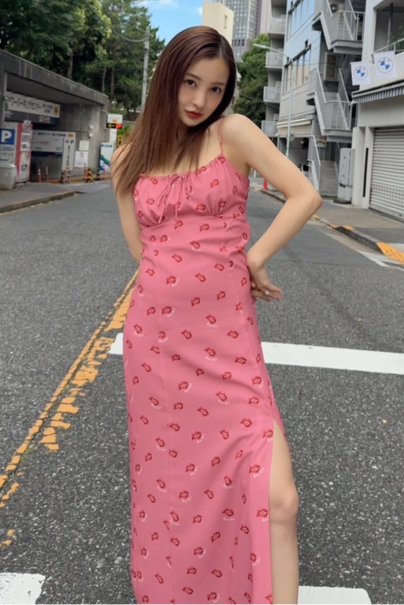 rosemuse ribbon pattern cami dress ピンク RoseMuse ribbon pattern cami dress ピンク ribbon pattern