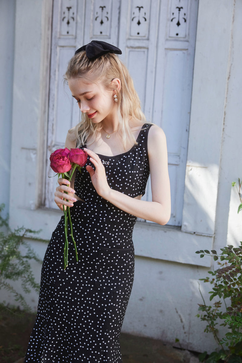 Tweed Dress - FLOWER