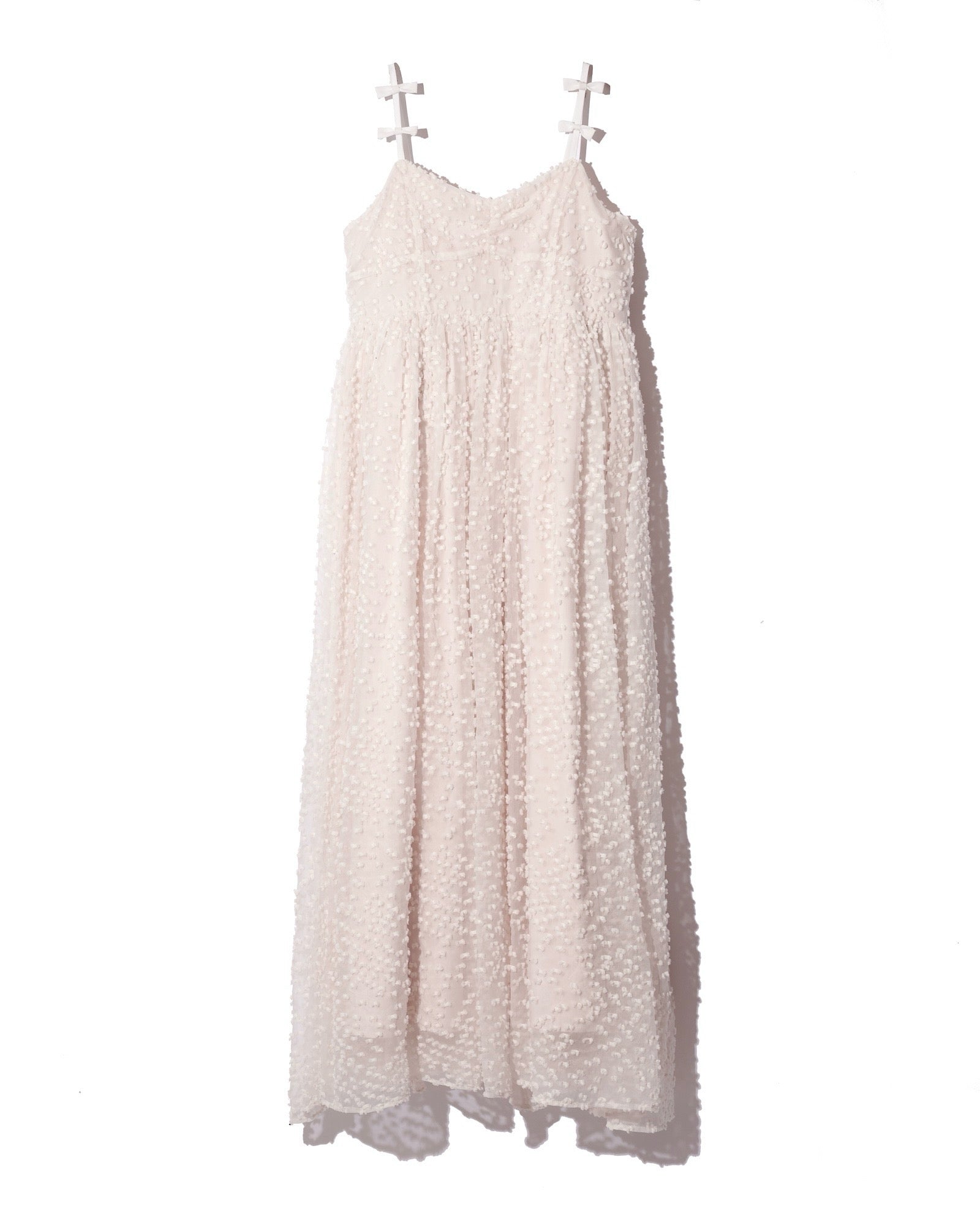 Ribbon jacquard camisole dress – Rosy luce