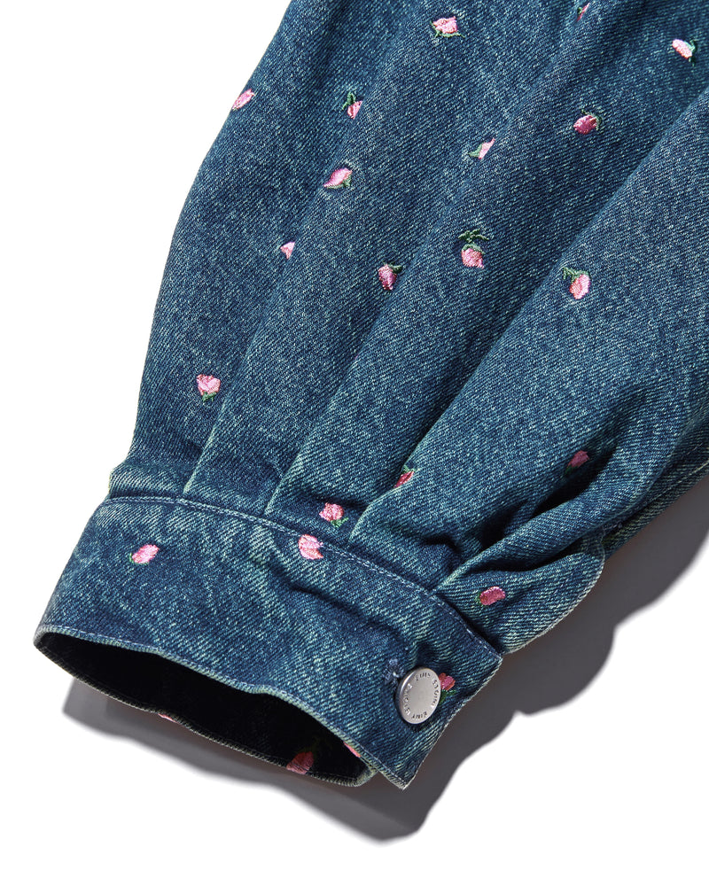 【SET特別価格】Embroidery Flower denim SET - INDIGO