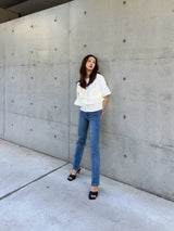 FRILL TEE - WHITE