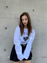 COLLEGE ROSY LONGTEE-WHITE