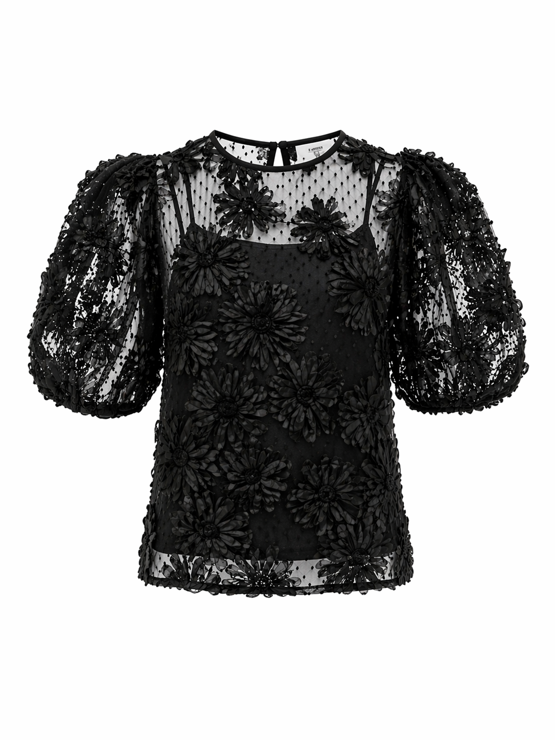 Classic Flower Tulle Top – Rosy luce Classic Flower Tulle Top – Rosy luce