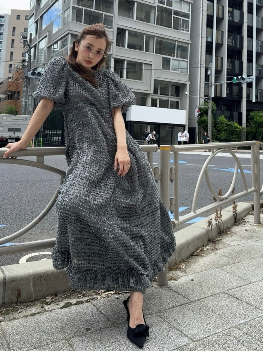 ★新品未使用★ROSYLUCE ドレス　ワンピース VOLUME BACK OPEN DRESS - GREY – Rosy luce