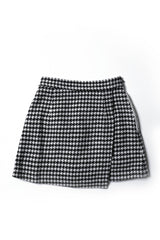 CHECK MINI SKIRT - BLACK