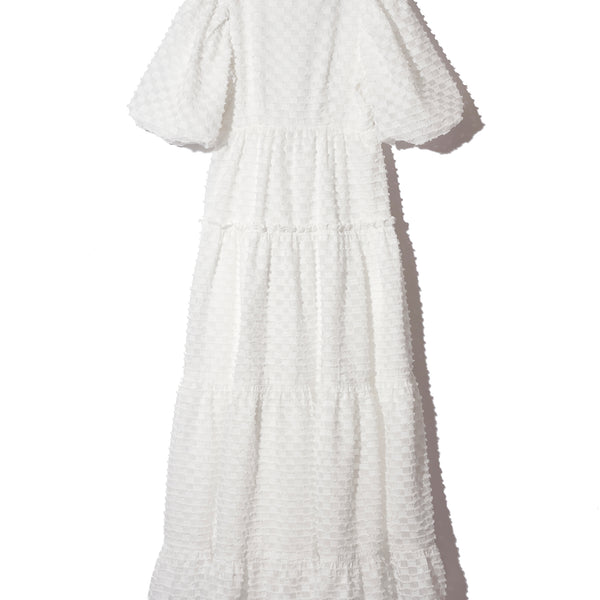 ROSY LUCE ローズジャカードドレス ROSYLUCE ROSE JACQUARD DRESS - BLACK