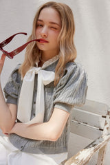 MINI CABLE SHIRTS KNIT CD - GREY