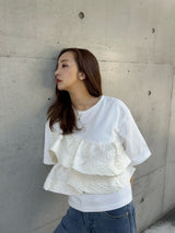 FRILL TEE - WHITE