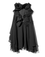 BACK RIBON TWIST BLOUSE - BLACK