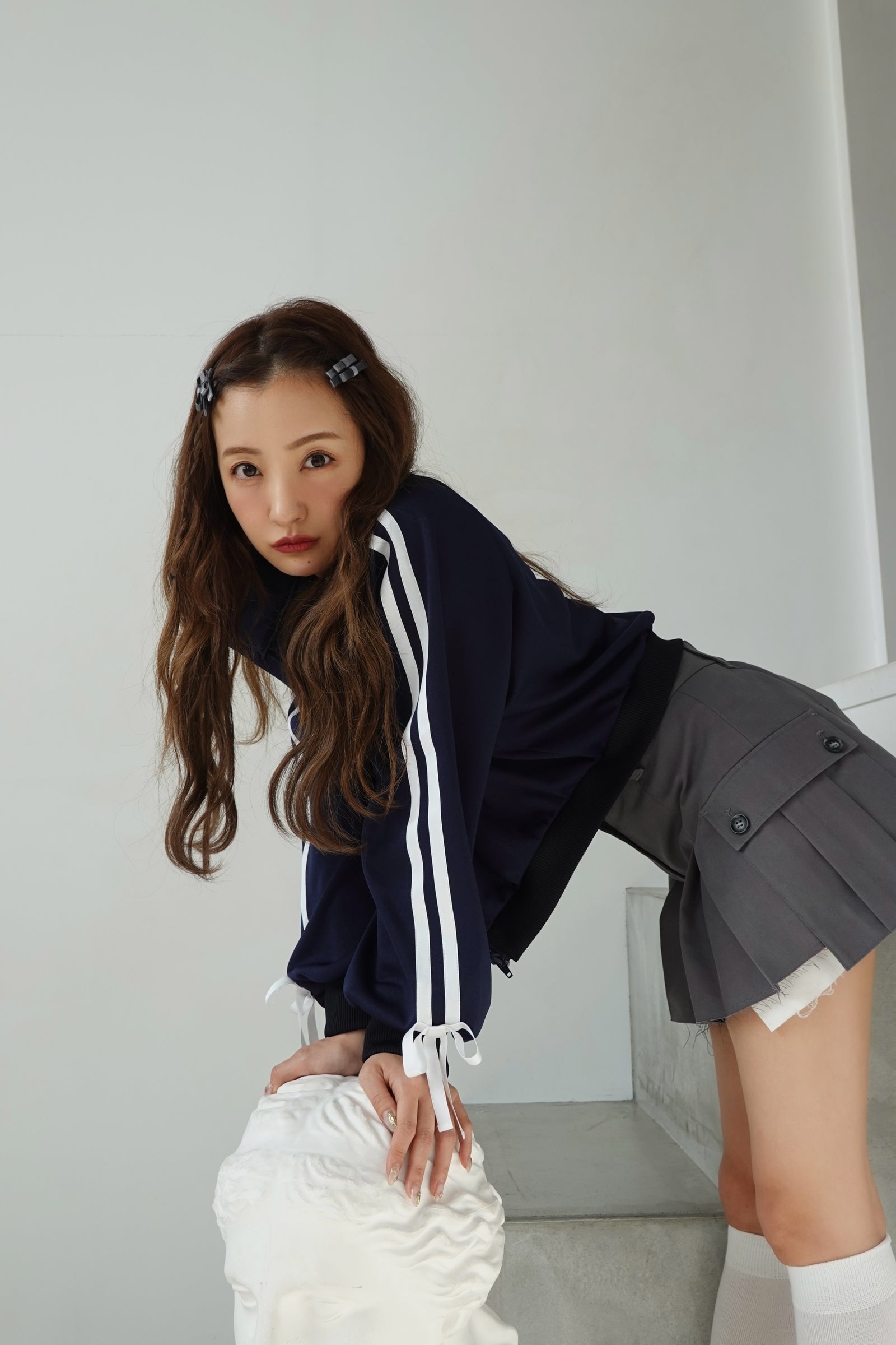 ROSY LUCE リボントラックジャケット ROSY LUCE リボントラックジャケット