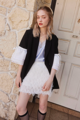 BALLERINA TULLE MINI SKIRT - WHITE