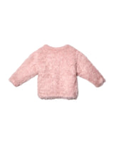 【Baby Rosy luce】 SHAGGY KNIT JACKET - PINK