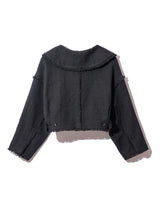 Rosy tweed jacket - BLACK