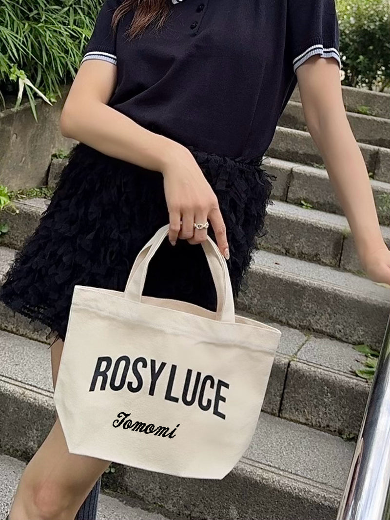 【刺繍カスタマイズ対応】Lunch tote bag - NATURAL