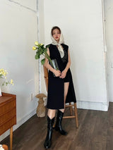 Rosy long gilet