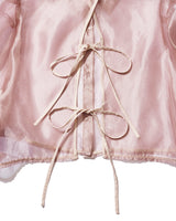 Organza sheer shirt