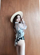 Organza sheer shirt