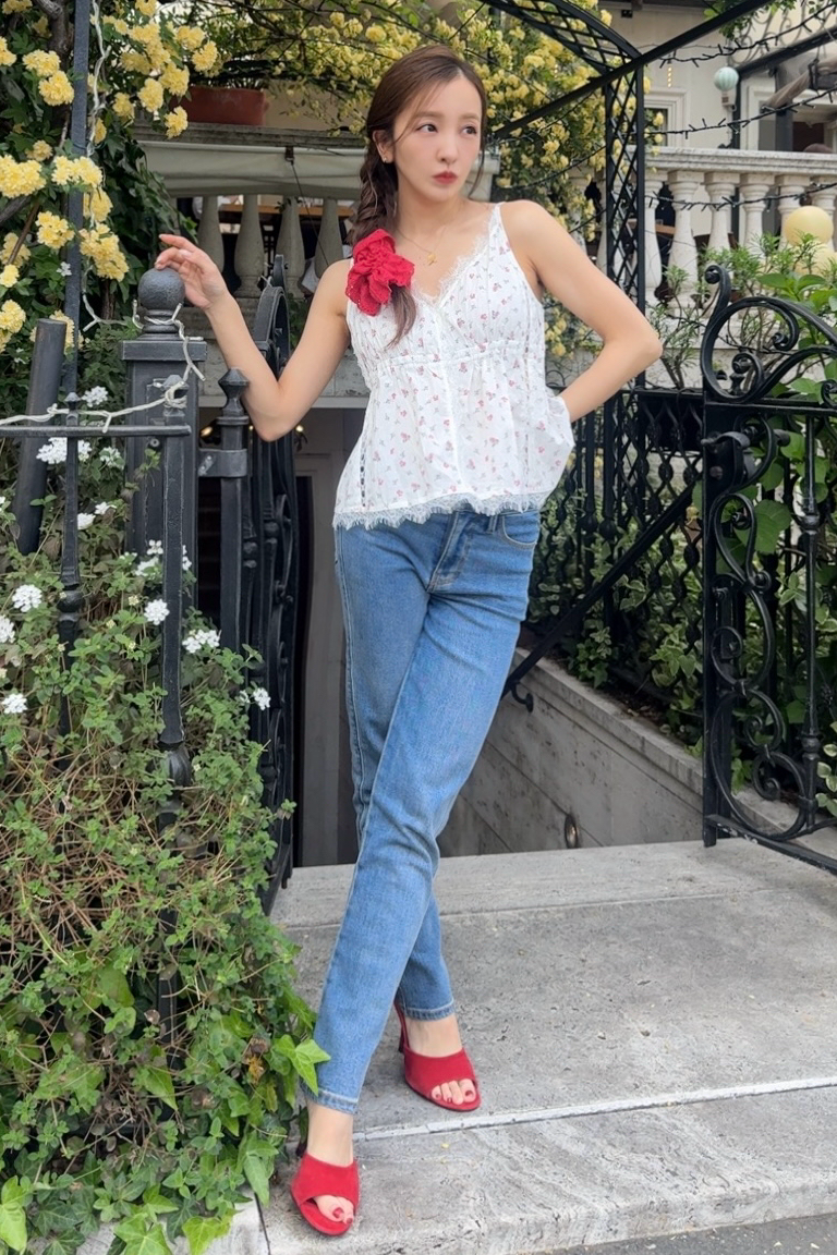 rosy luce キャミソール Flower Lace Camisole – Rosy luce