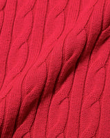 MINI CABLE SHIRTS KNIT CD - RED