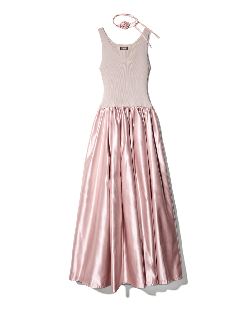 FIT AND FLARE DRESS - PINK
