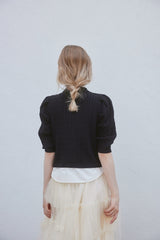 MINI CABLE SHIRTS KNIT CD - BLACK