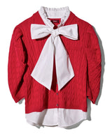 MINI CABLE SHIRTS KNIT CD - RED