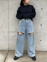 【SET特別価格】Rosy Cut Denim ×Aurora Bijou Hoodie