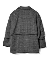 Tweed tailored Jacket - BLACK