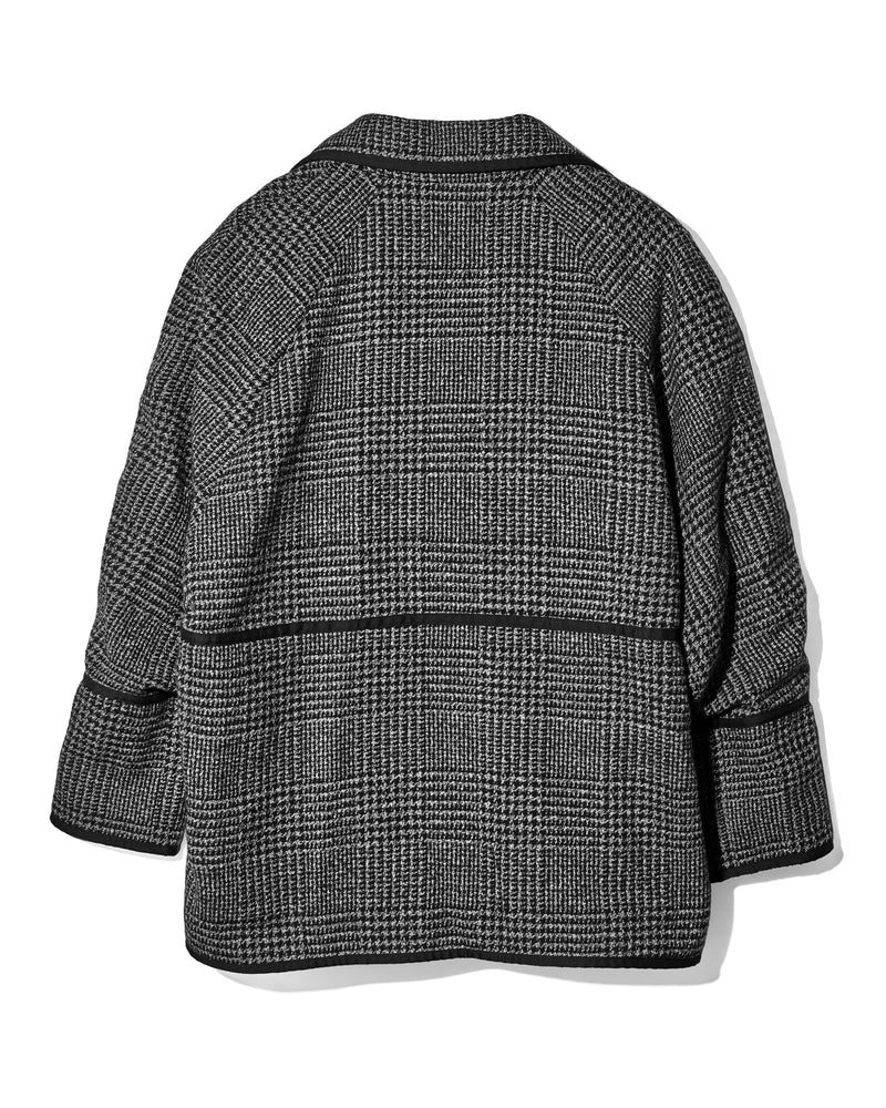 Tweed tailored Jacket - BLACK