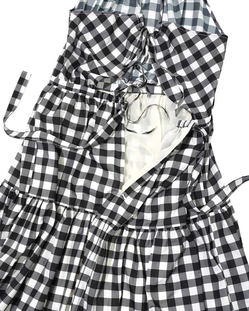Gingham check dress – Rosy luce
