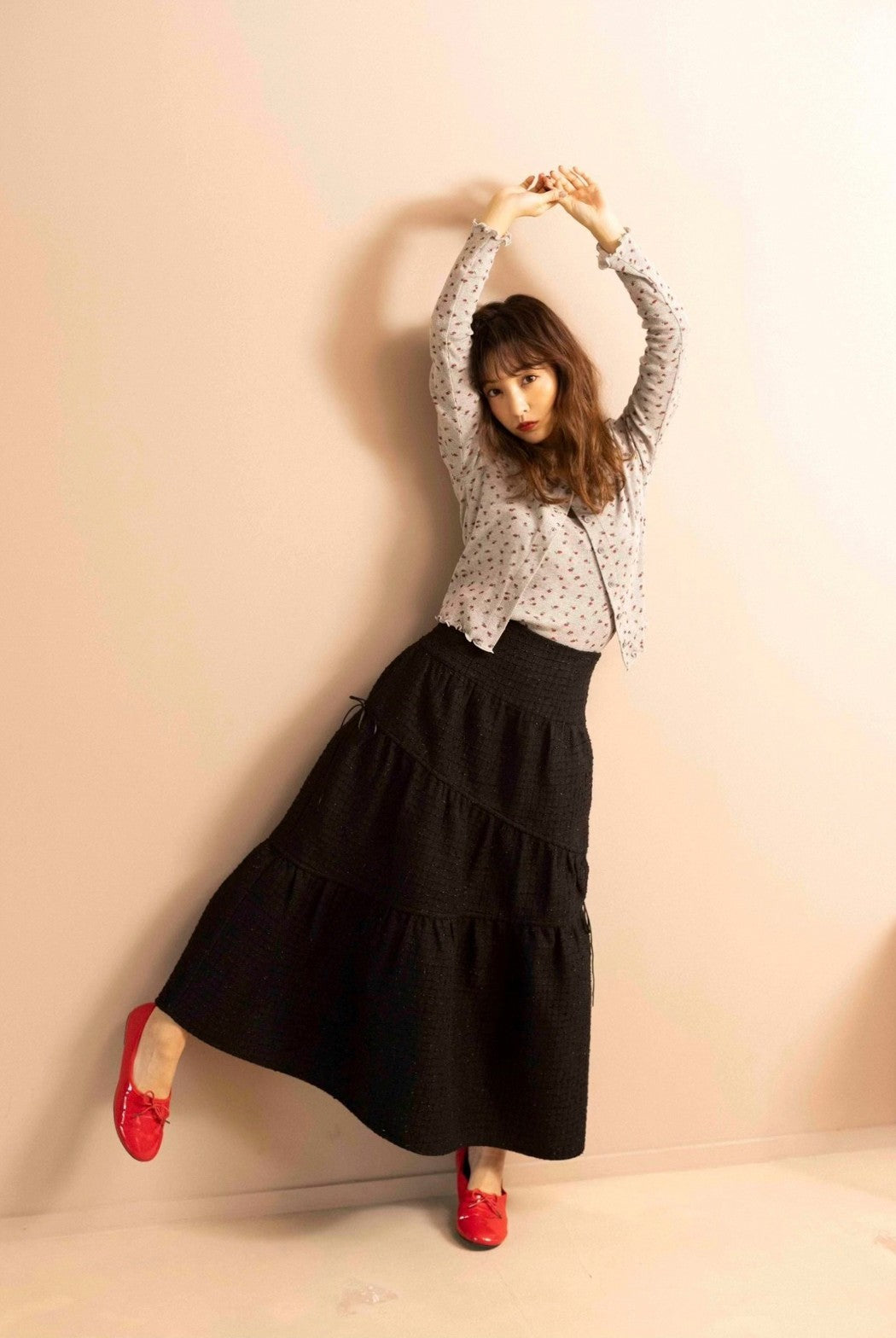 ツイードスカートCHECK TWEED MERMAID SKIRT ロージールーチェ