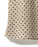 Dots flower camisole dress - BEIGE