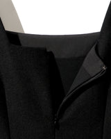 Powershoulder dress - BLACK