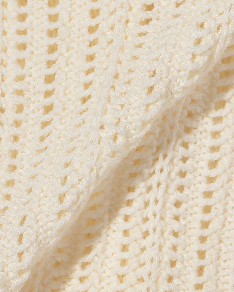 Cropped knit cardigan