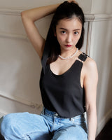 Baroque pearl shoulder tops