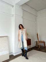 Rosy long gilet