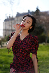 Petal heart dress - RED