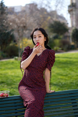 Petal heart dress - RED