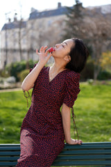 Petal heart dress - RED