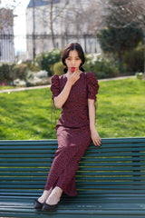 Petal heart dress - RED