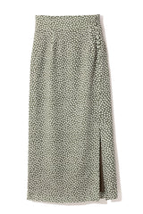 Lilac print tight skirt